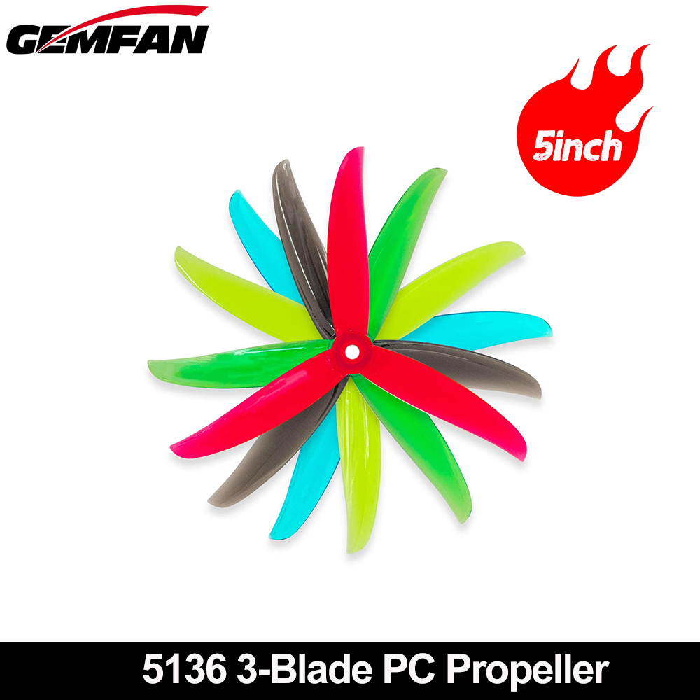 Fpv Drone Quadcopter - Gemfan VANOVER 5136 3 Blade PC