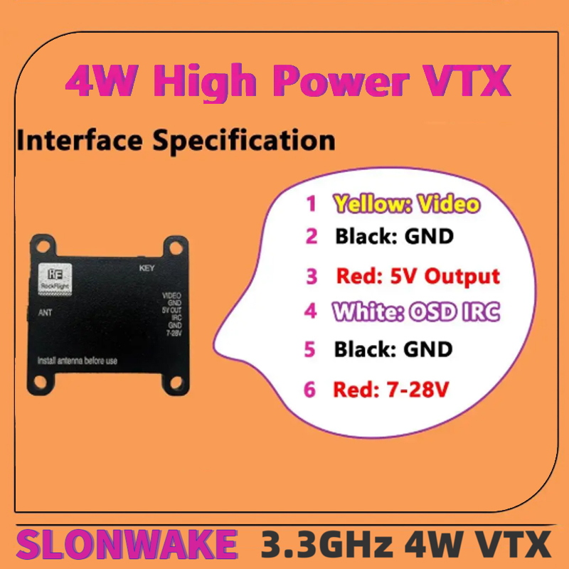 SLONWAKE FPV 3.3G 16CH 4000mW  - Fpv Drone Frame ulasan dan harga