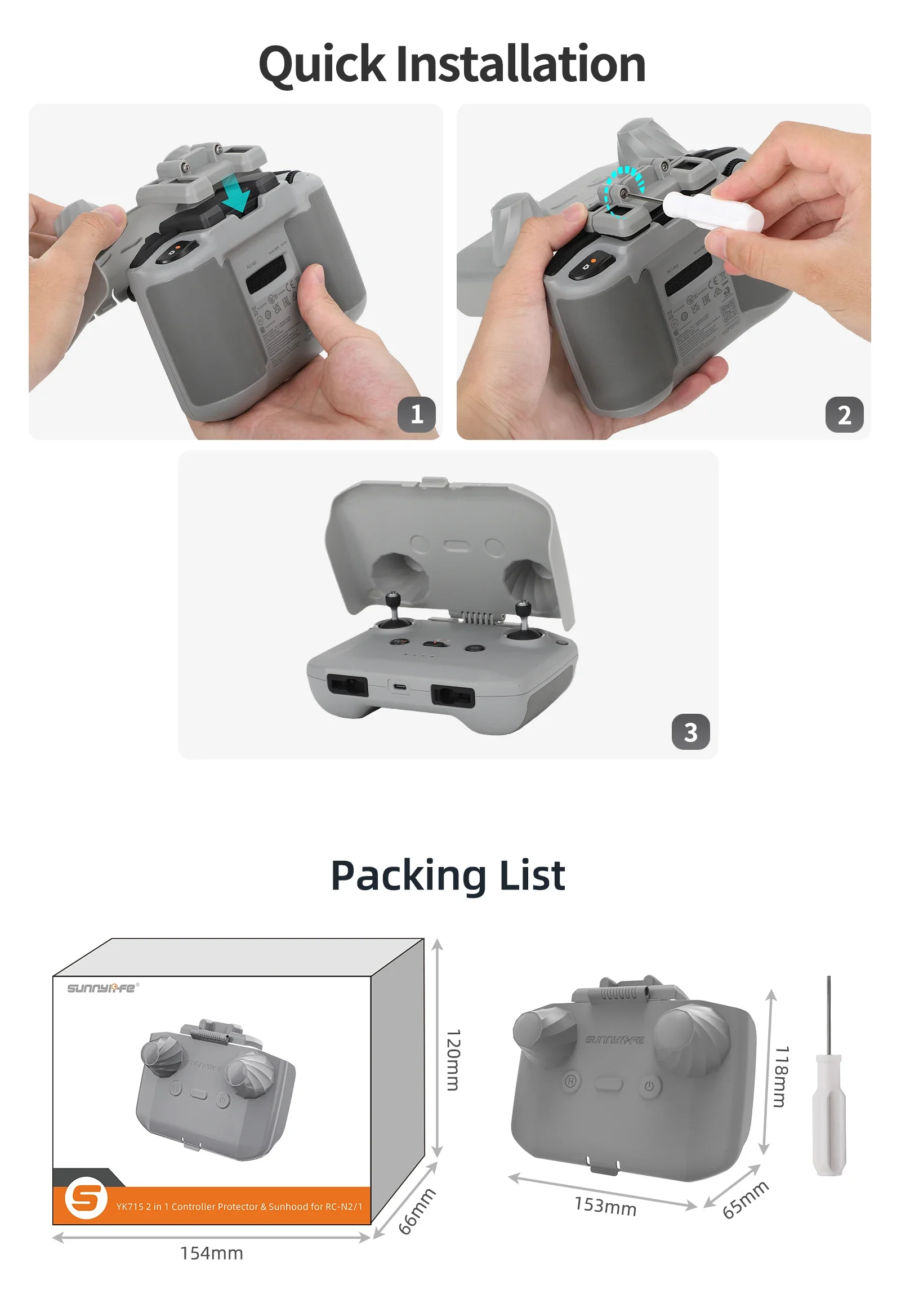 2 in 1 Controller Protector Su - Dji Drone Mini 3 ulasan dan harga
