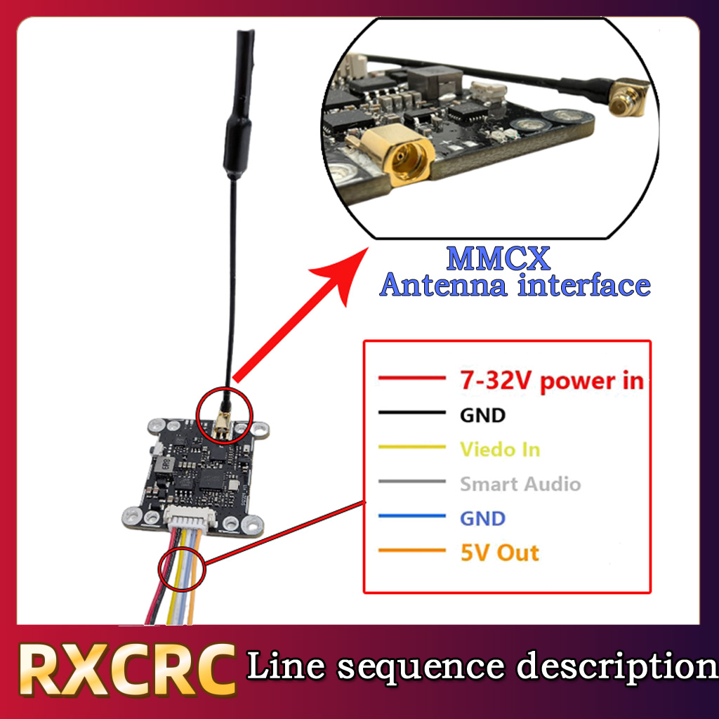 RXCRC 5.8G Module 48CH 1.6W VT - Fpv Drone Frame ulasan dan harga