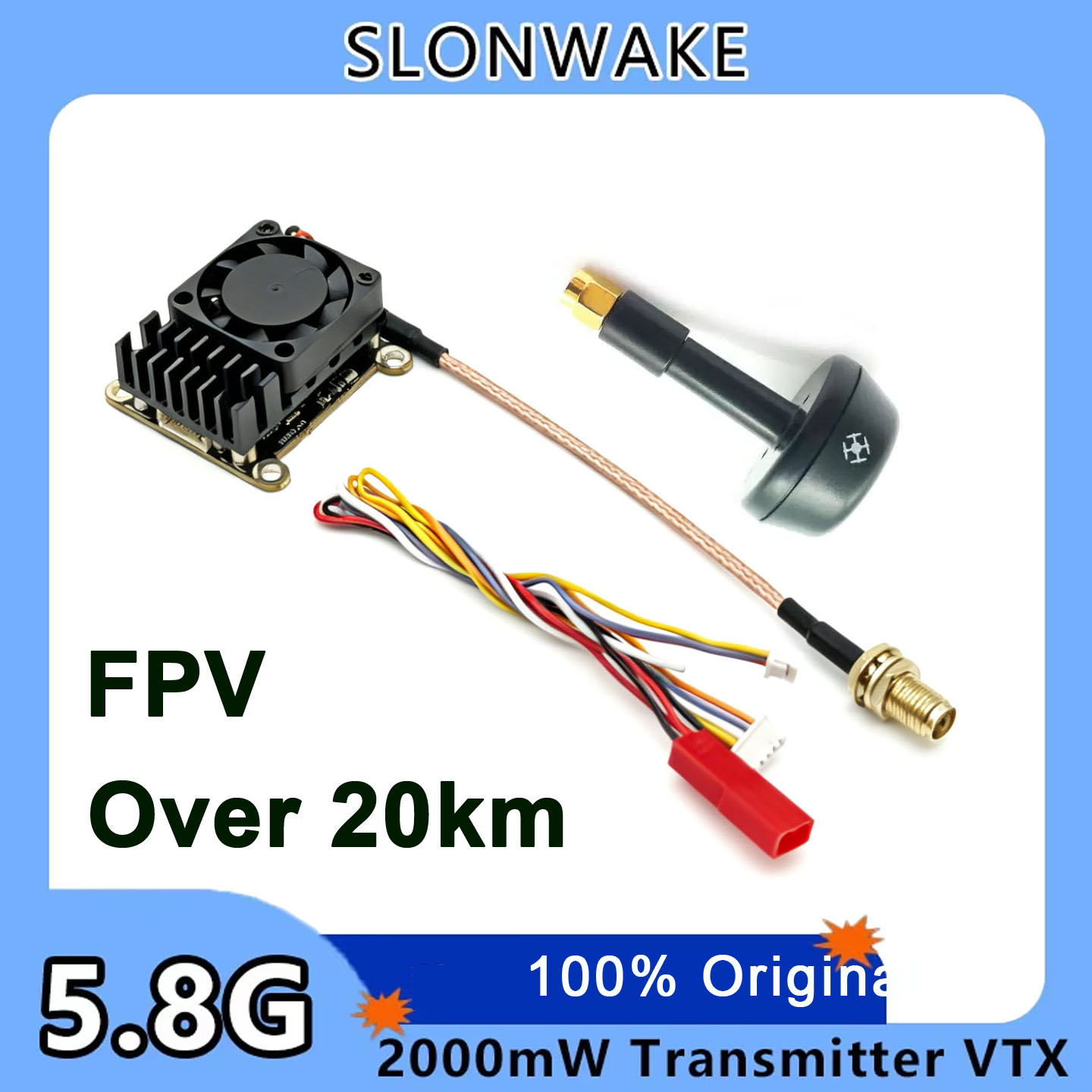 New upgrade 5.8Ghz 2W adjustab - Fpv Drone Frame ulasan dan harga