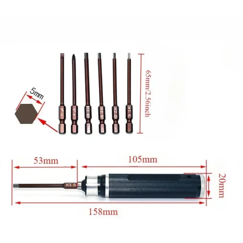 6 in 1 Screwdrivers Repair Too - Fpv Drone Tool Kit ulasan dan harga